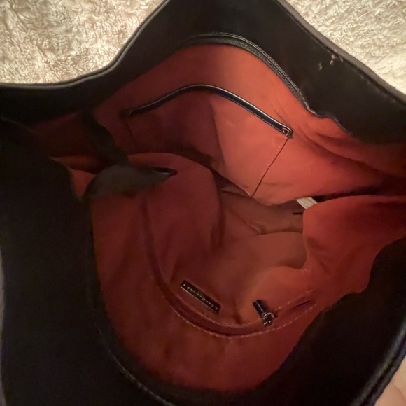 David Jones Paris Black Buttery Soft Faux Leather Shoulder Bag - Picture 5 of 10